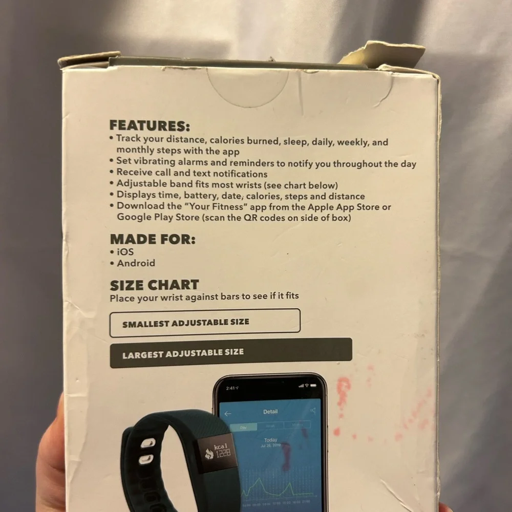 Smart Activity Tracker with Blue Band